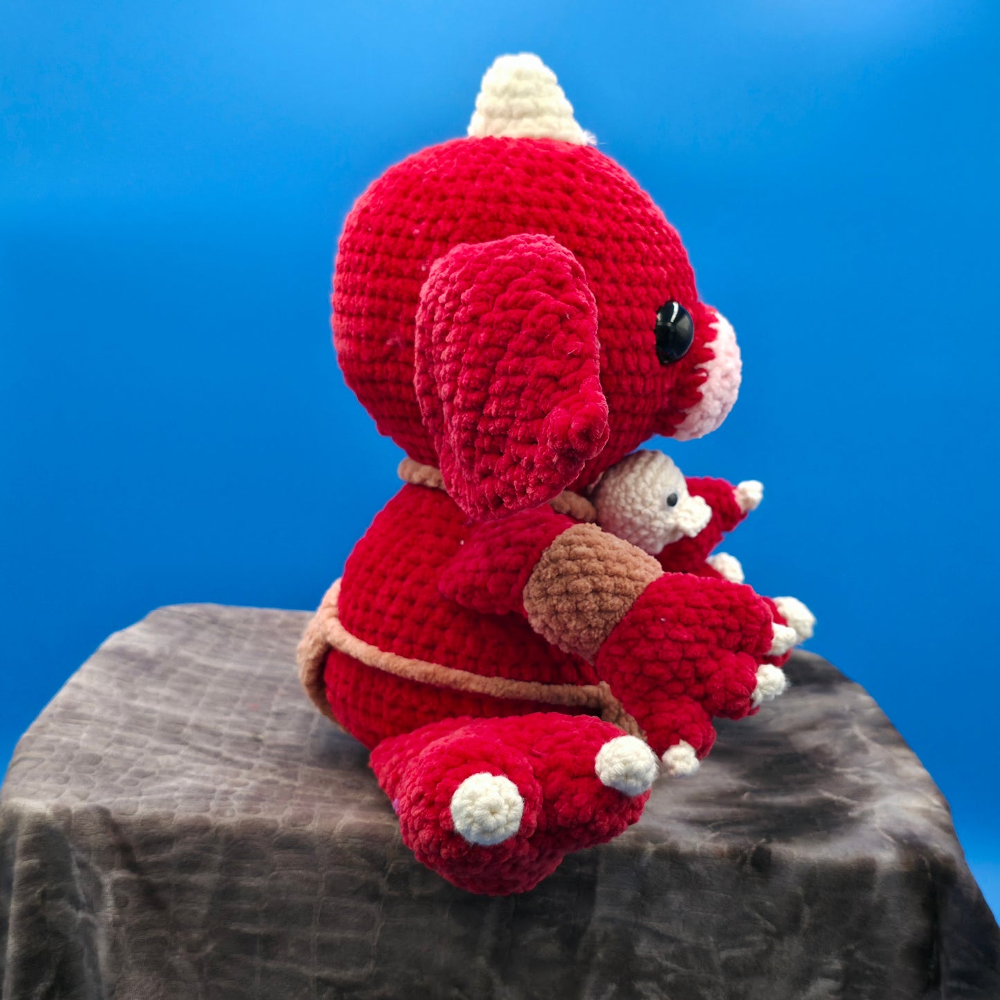 Large baby goblin doll ready for battle.