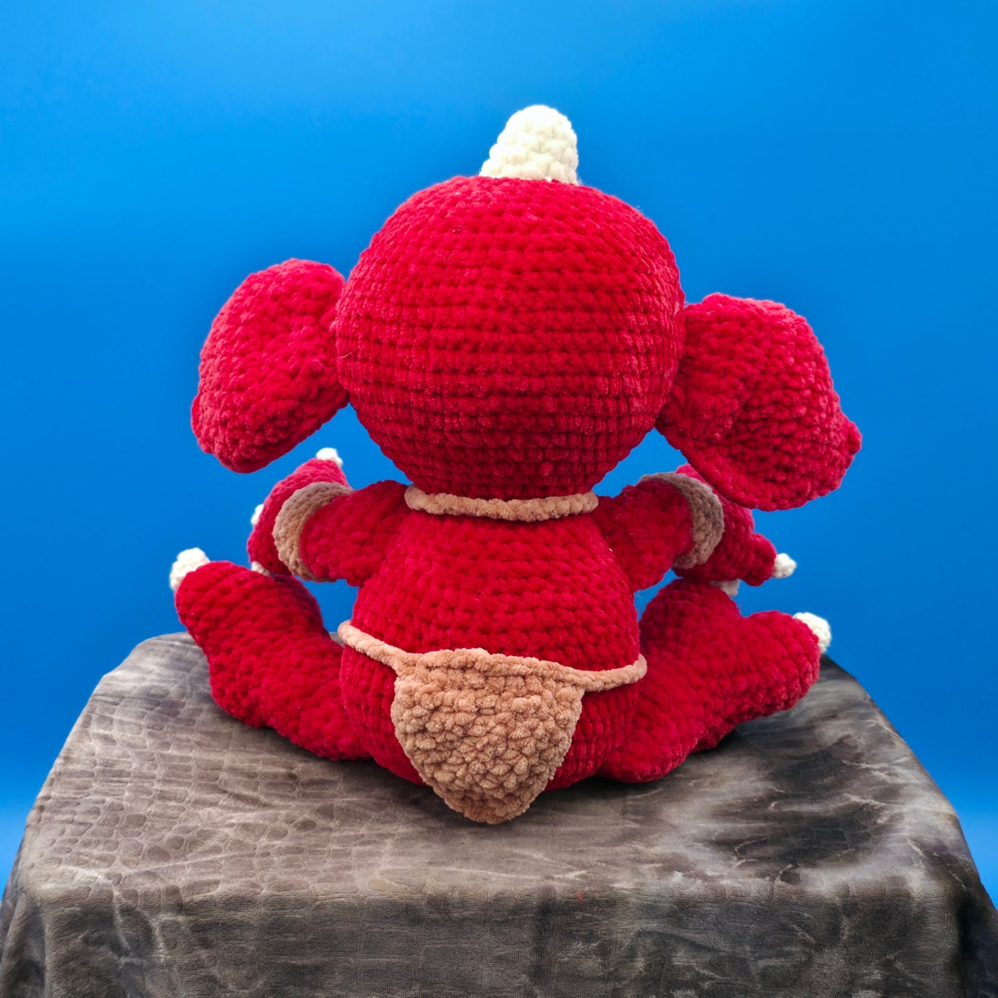 Large baby goblin doll ready for battle.