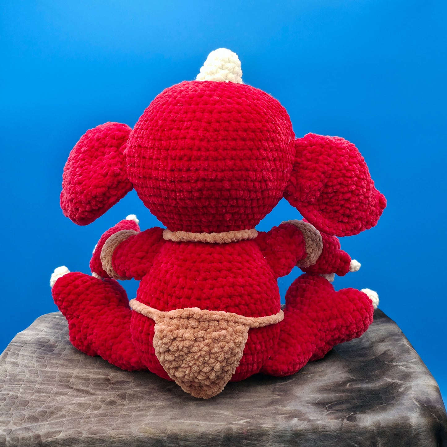 Large baby goblin doll ready for battle.