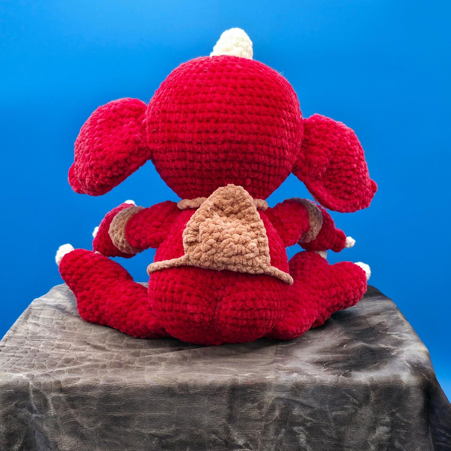 Large baby goblin doll ready for battle.