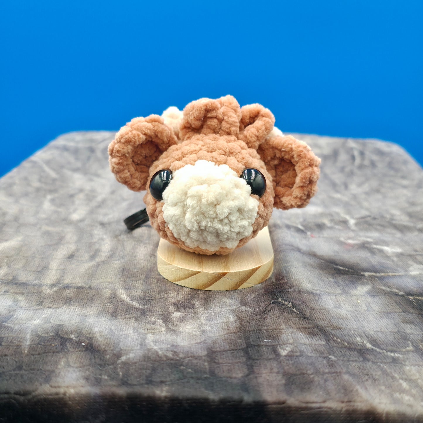 Tiny Highland Cow Keychain