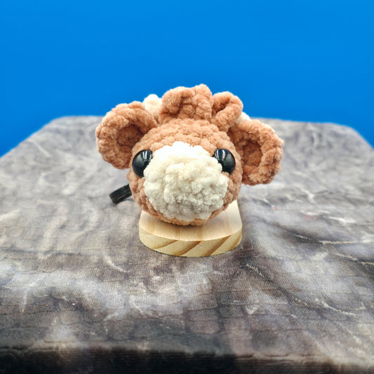Tiny Highland Cow Keychain
