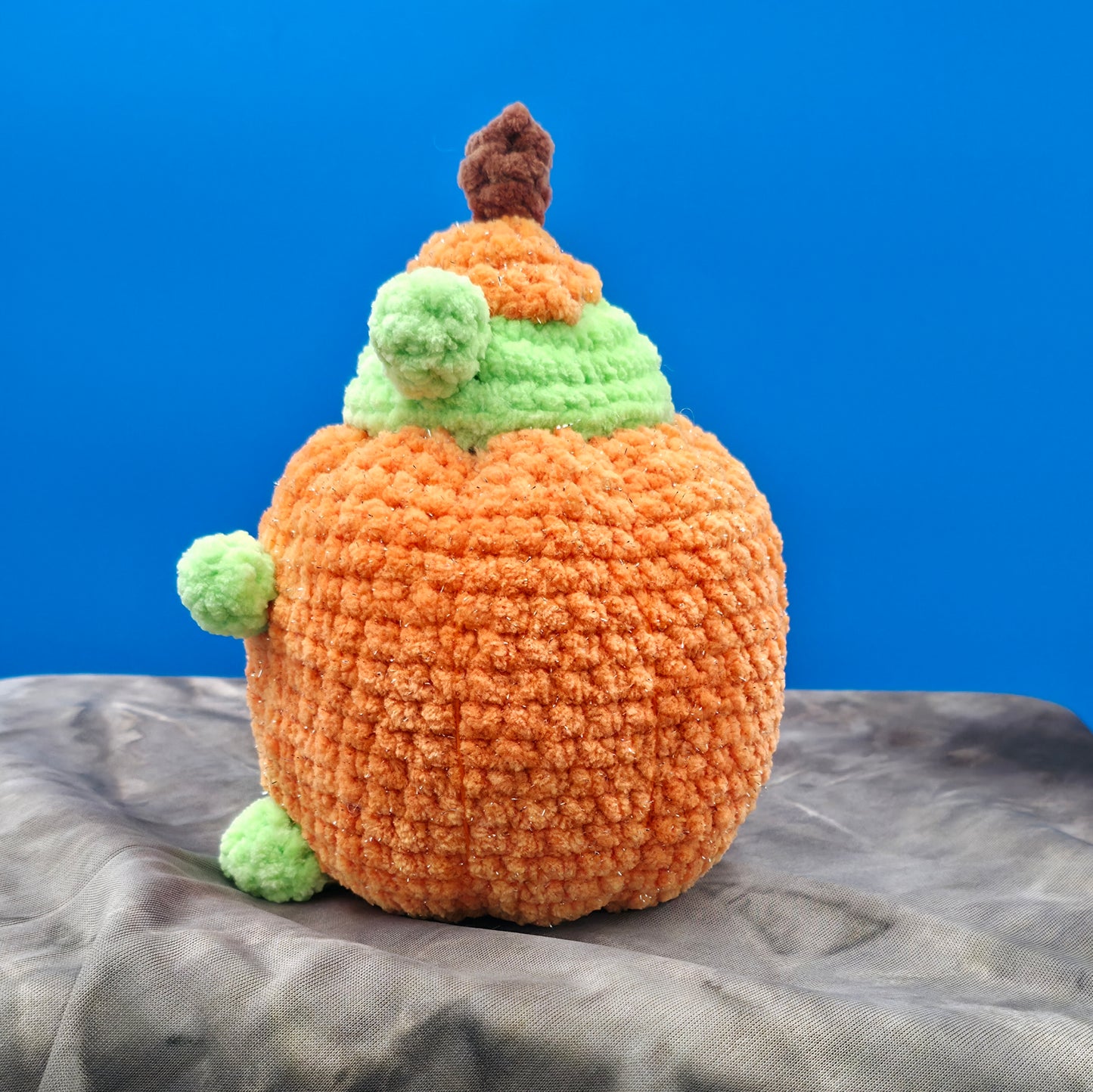 Pumpkin Frog Crochet Plush 🎃 🐸