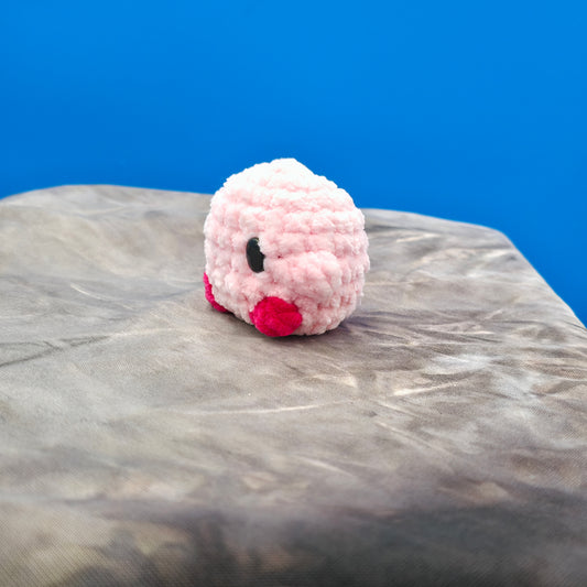 Mini Kirby Inspired Pink Fluff Ball