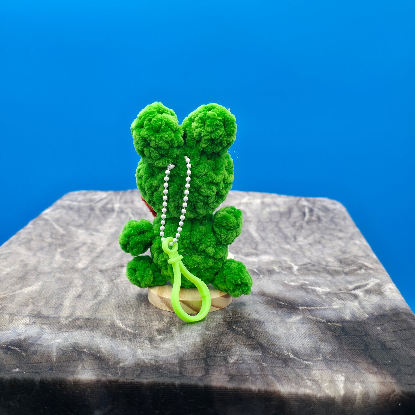 Frog with a bow
